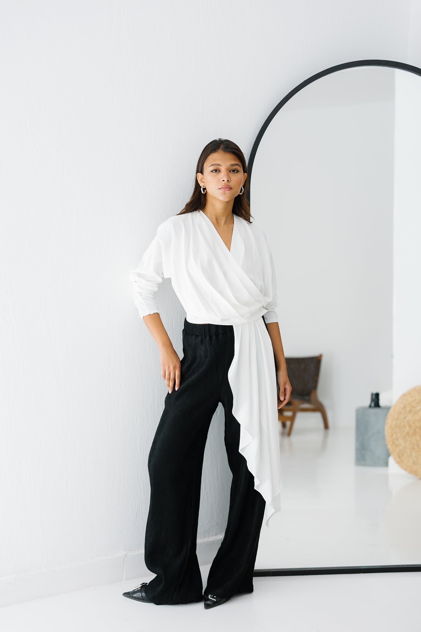 The Flow & Fold Blouse - White