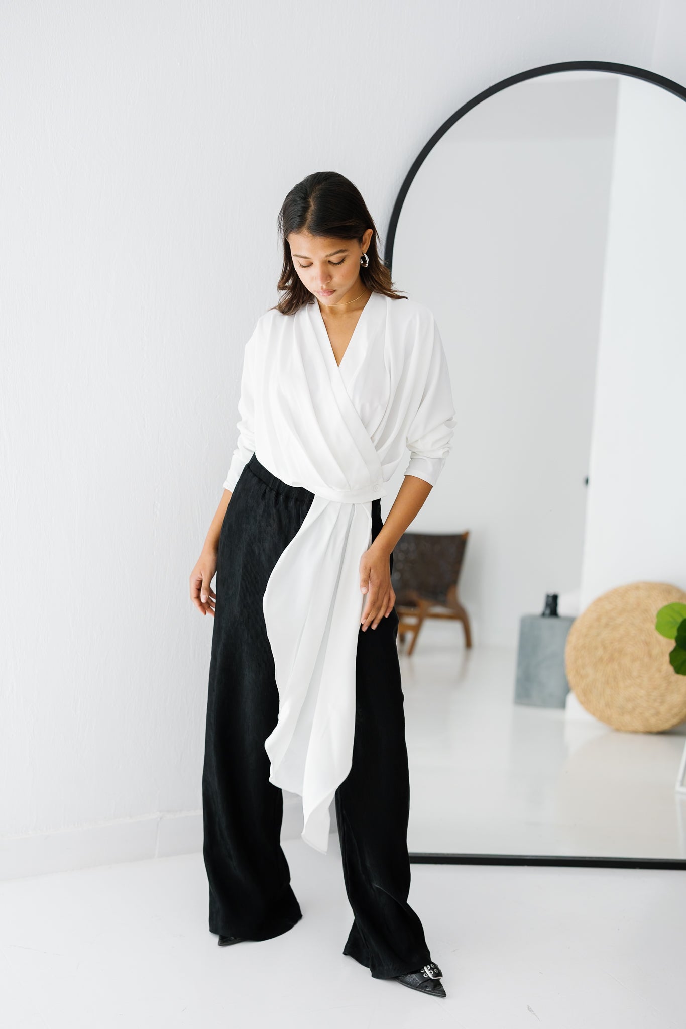 The Flow & Fold Blouse - White