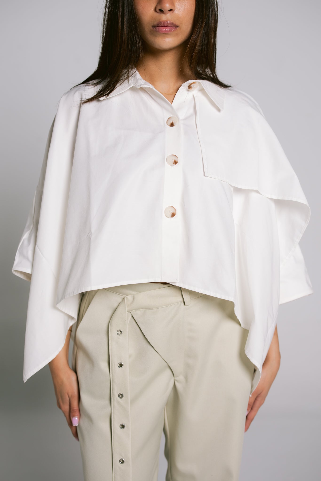 Cape Shirt - White