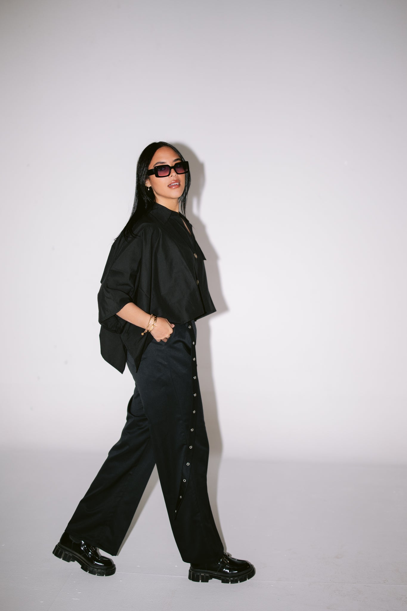 Cape Shirt - Black