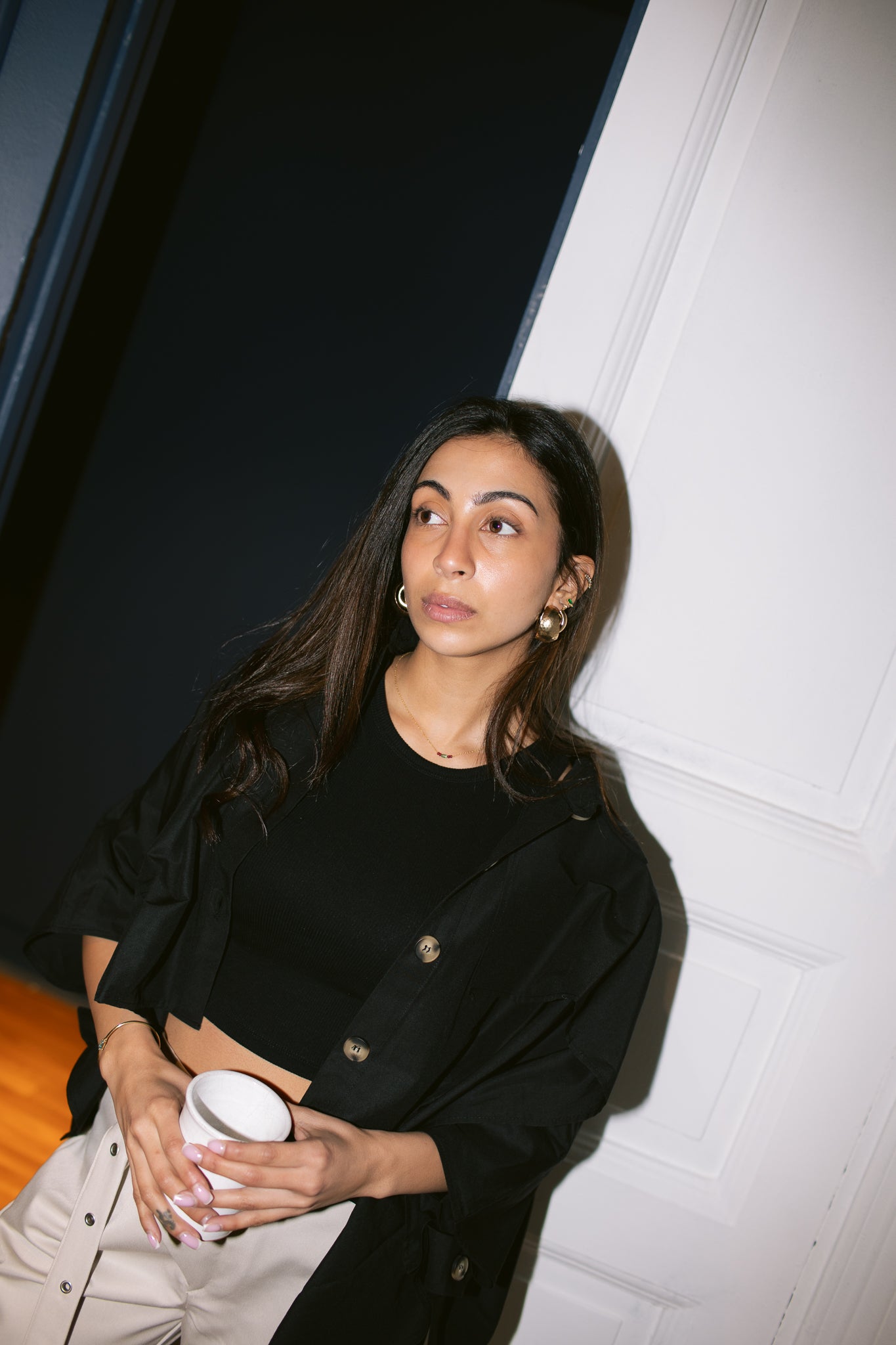 Cape Shirt - Black