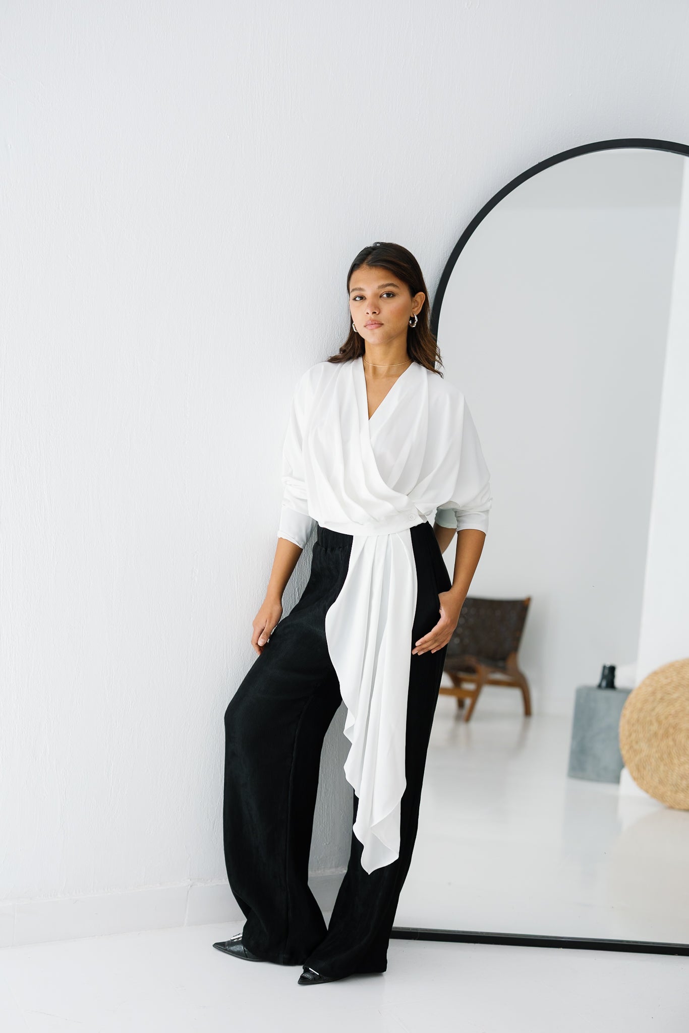 The Flow & Fold Blouse - White