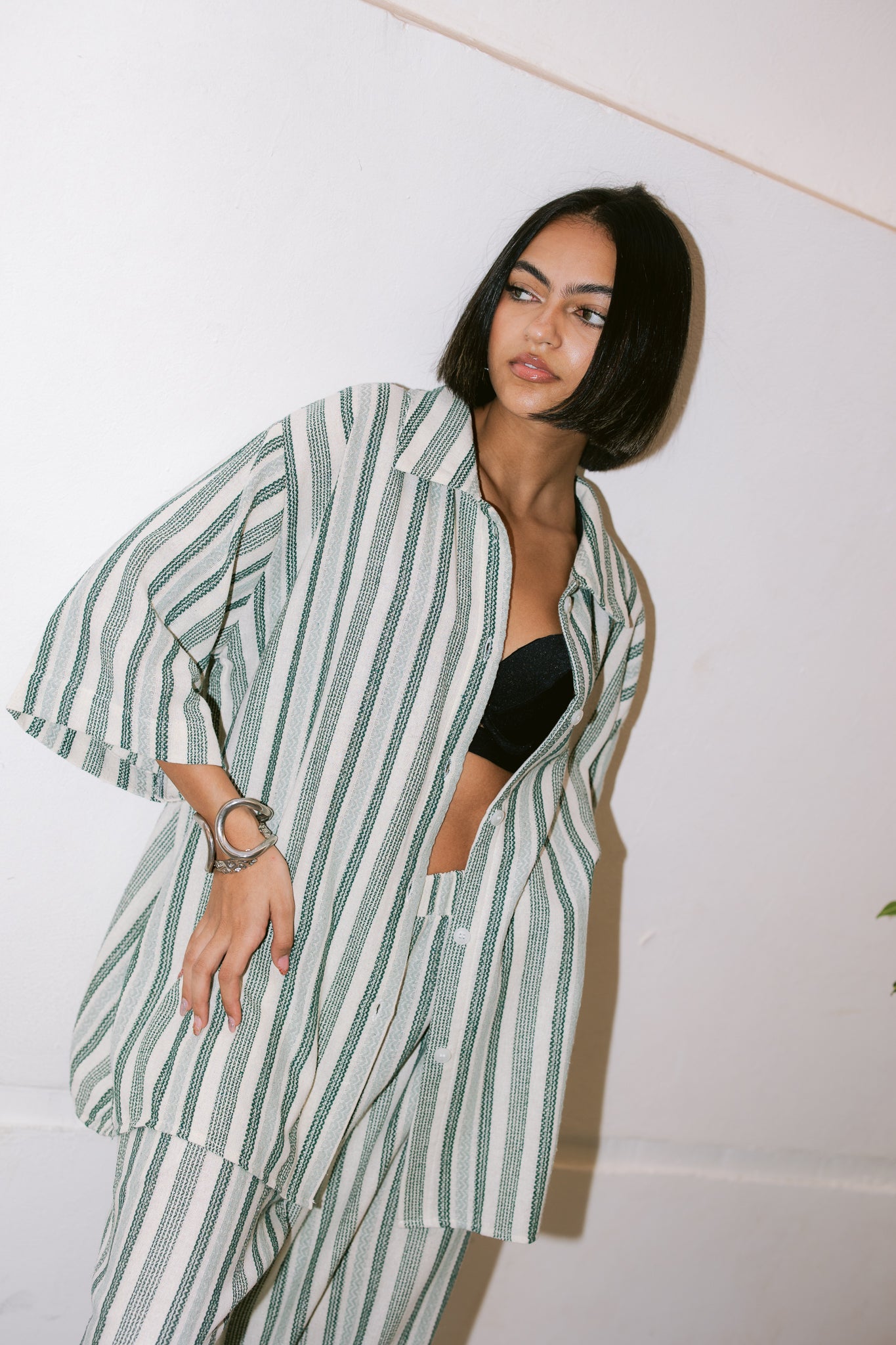 Striped Shirt -Green