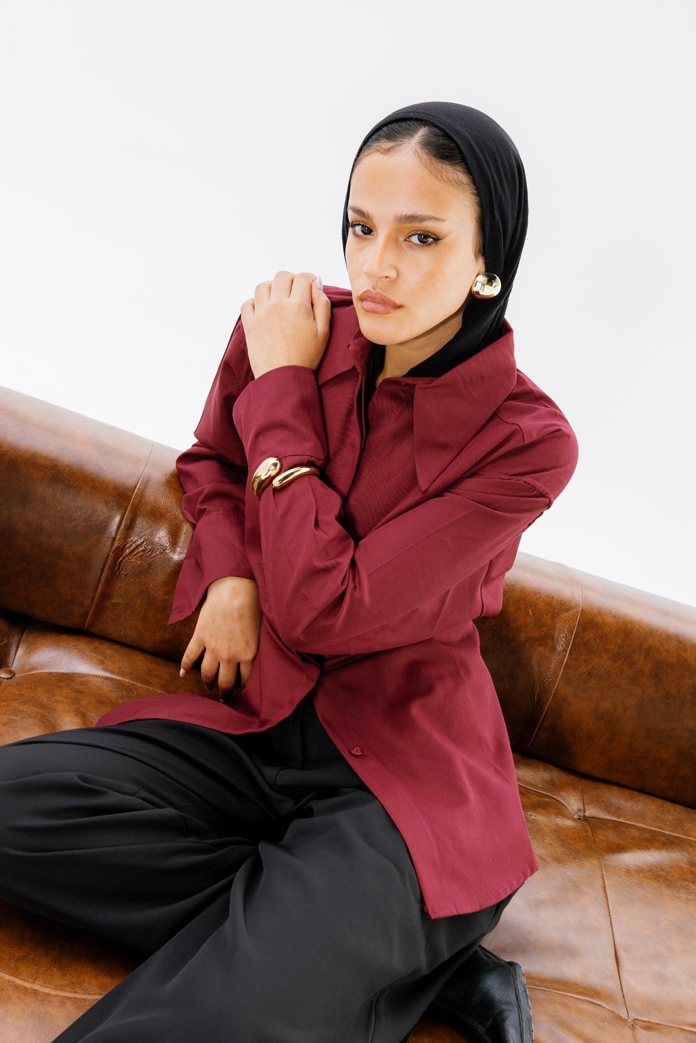 Dad Fitted Shirt - Ruby