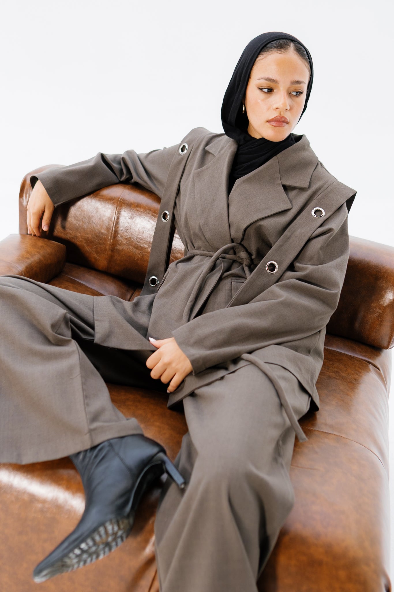 The Studded Affair Set - Taupe