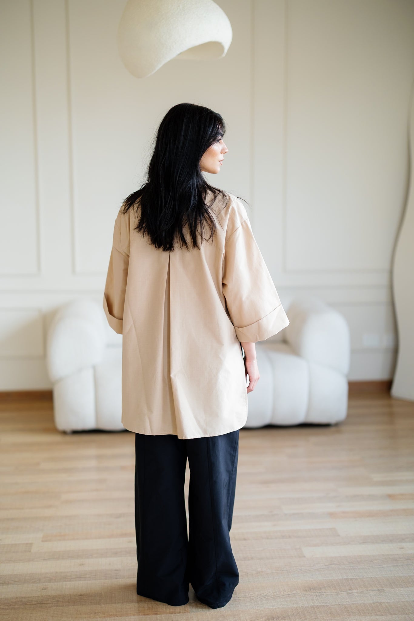 The Divide Shirt - Beige
