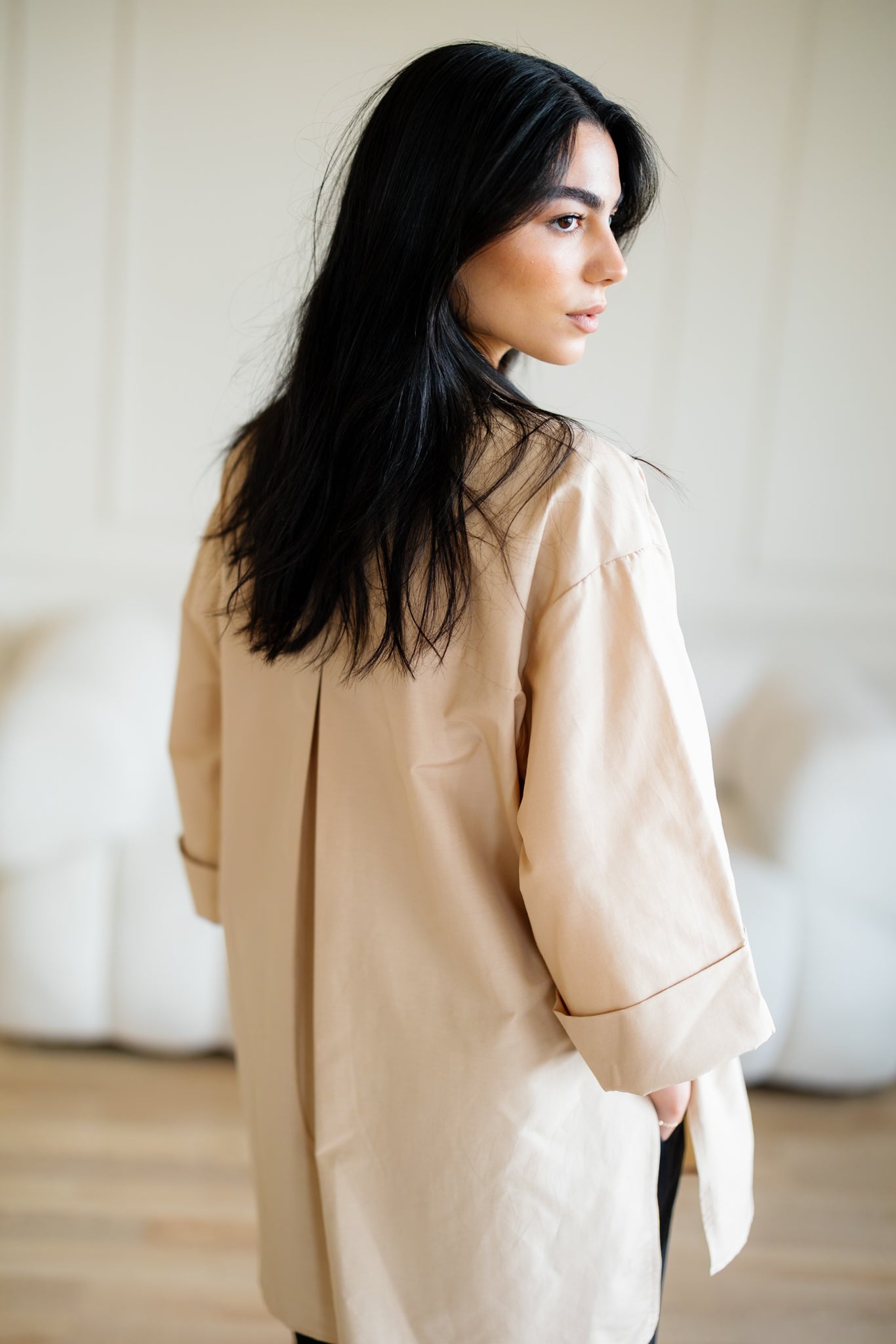 The Divide Shirt - Beige