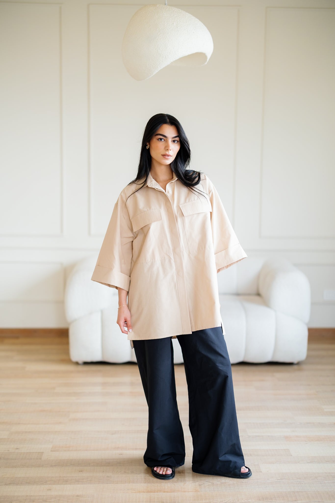 The Divide Shirt - Beige