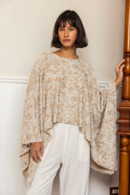 Wild Weave Poncho - Beige