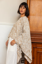 Wild Weave Poncho - Beige