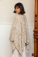 Wild Weave Poncho - Beige