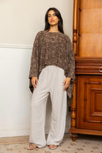(Pre - Order) Wild Weave Poncho - Brown