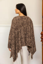 (Pre - Order) Wild Weave Poncho - Brown