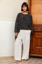Wild Weave Poncho - Dark Gray