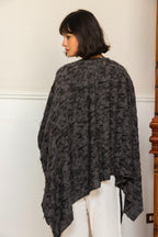 Wild Weave Poncho - Dark Gray