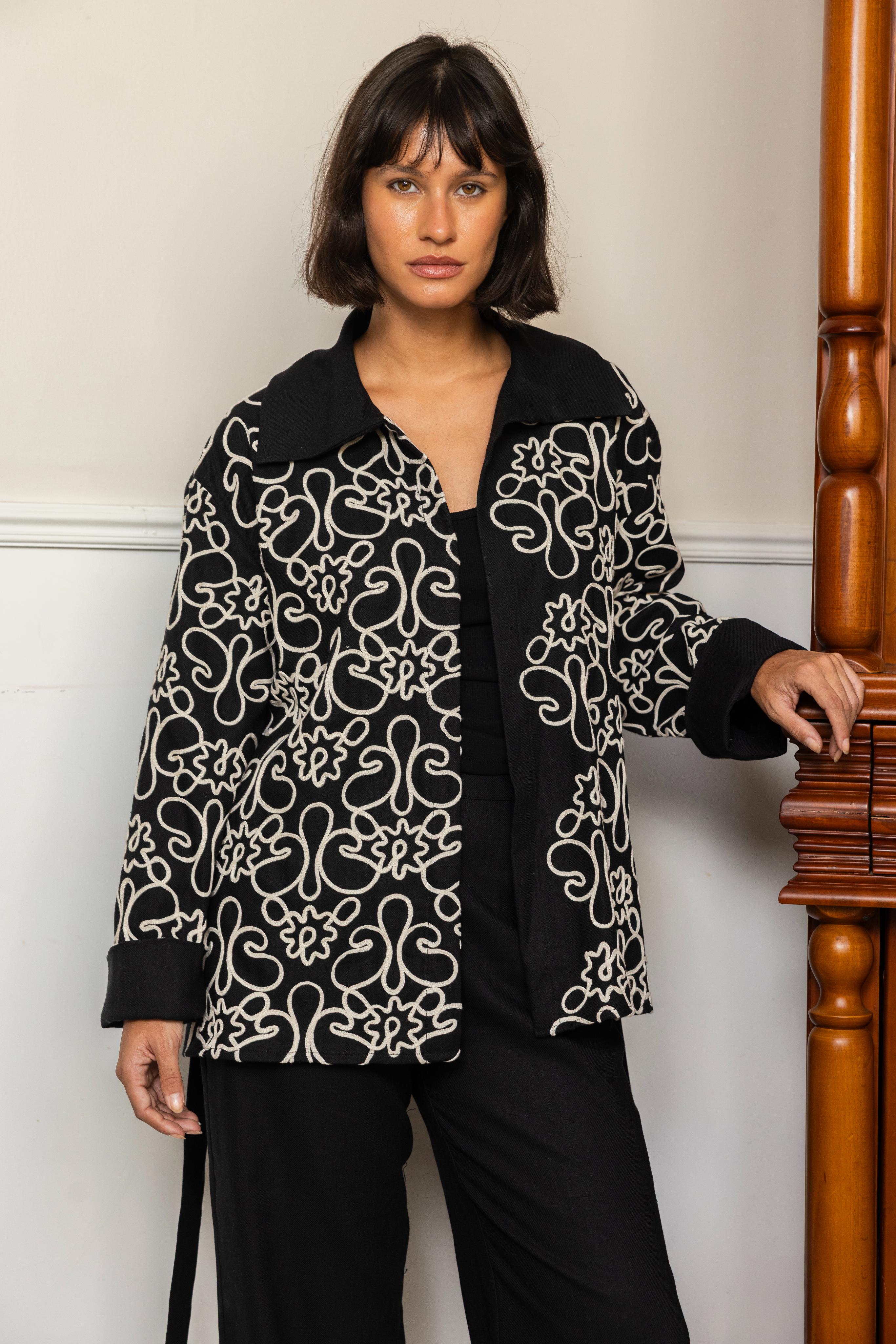 Écru Kimono - Black