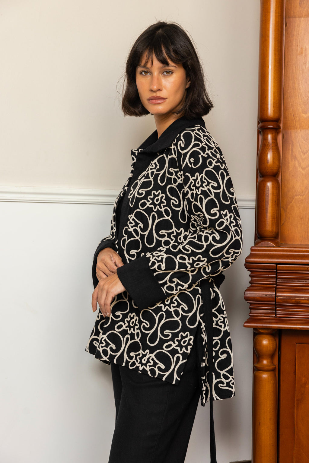 Écru Kimono - Black