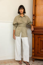 Drape Shirt - Olive