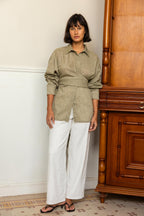 Drape Shirt - Olive