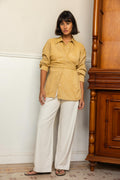 Drape Shirt - Butter Yellow