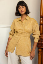 Drape Shirt - Butter Yellow