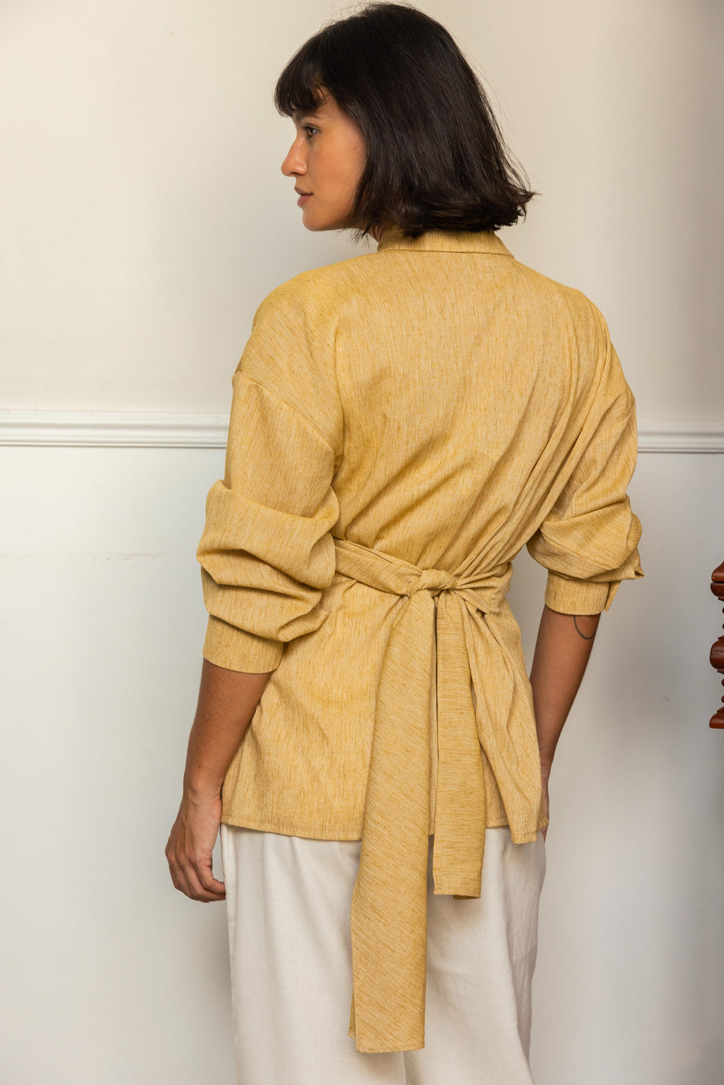 Drape Shirt - Butter Yellow