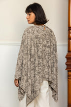 Wild Weave Poncho - Light Gray