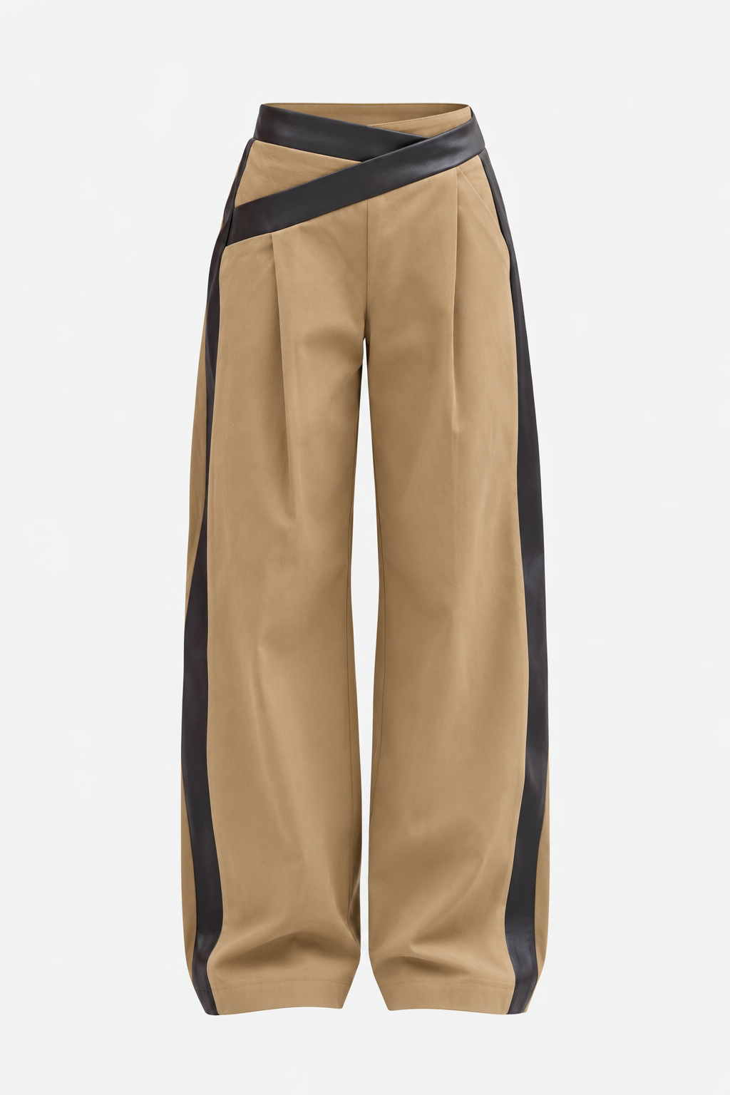 The Contrast Pants - Camel