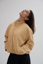 The Mode Bomber Jacket - Butter Yellow