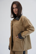 The Contrast Jacket - Camel