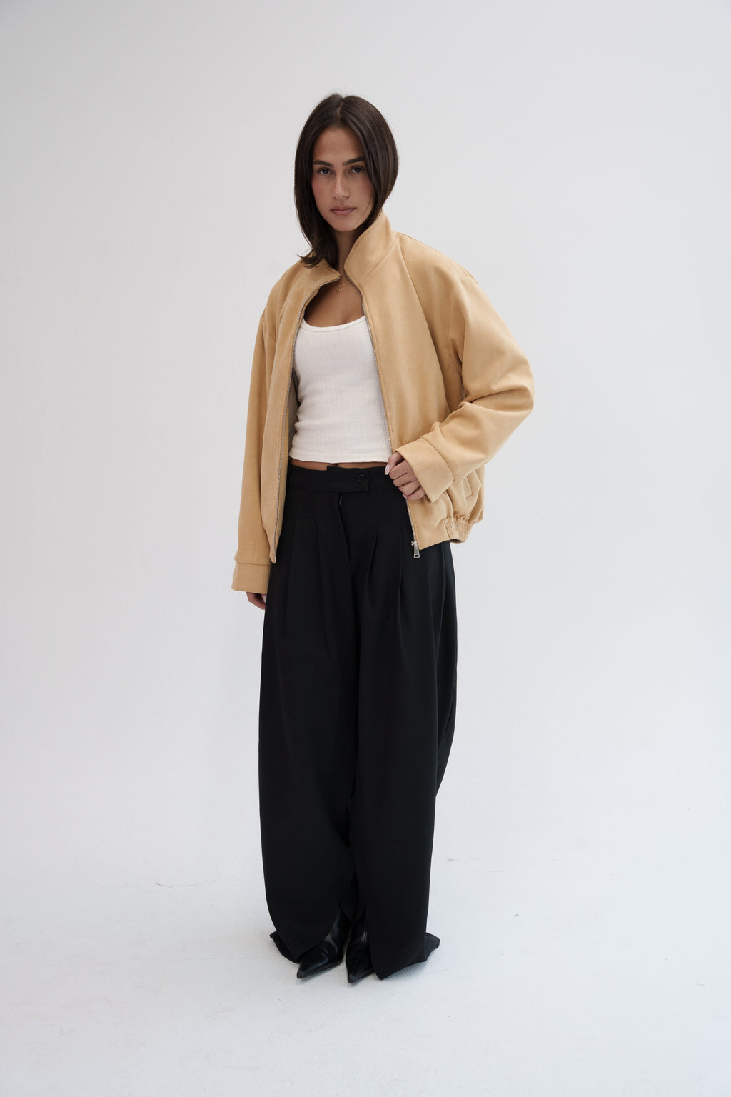 The Mode Bomber Jacket - Butter Yellow