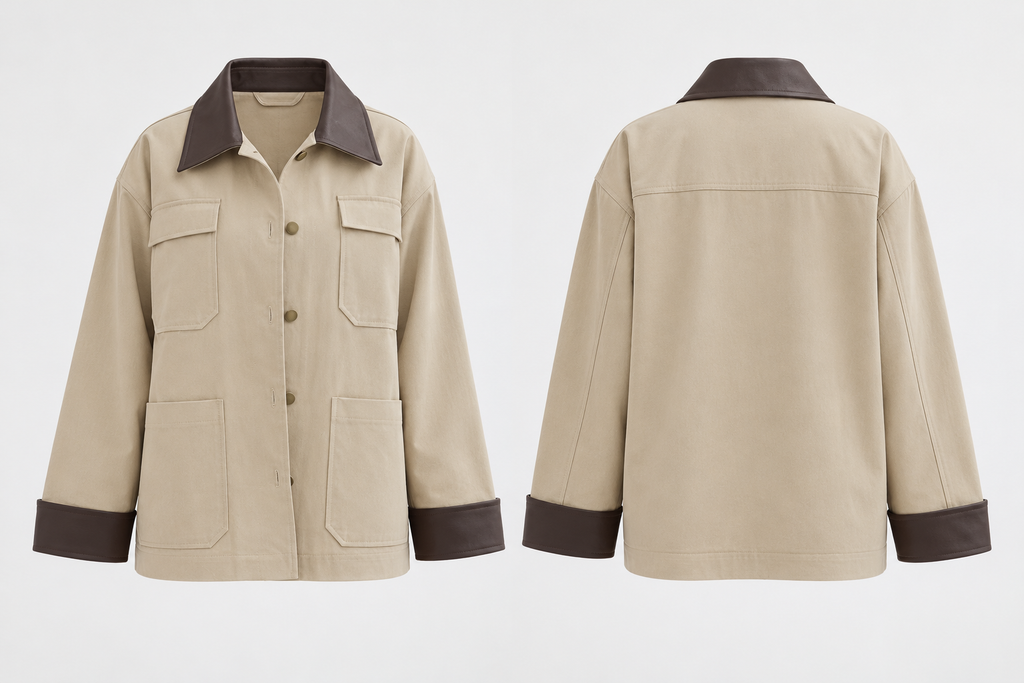 The Contrast Jacket - Beige