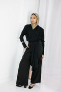 The Flow & Fold Blouse - Black
