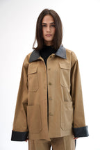 The Contrast Jacket - Camel