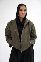 The Mode Bomber Jacket - Olive