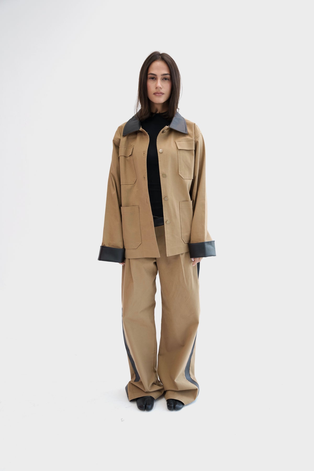 The Contrast Jacket - Camel