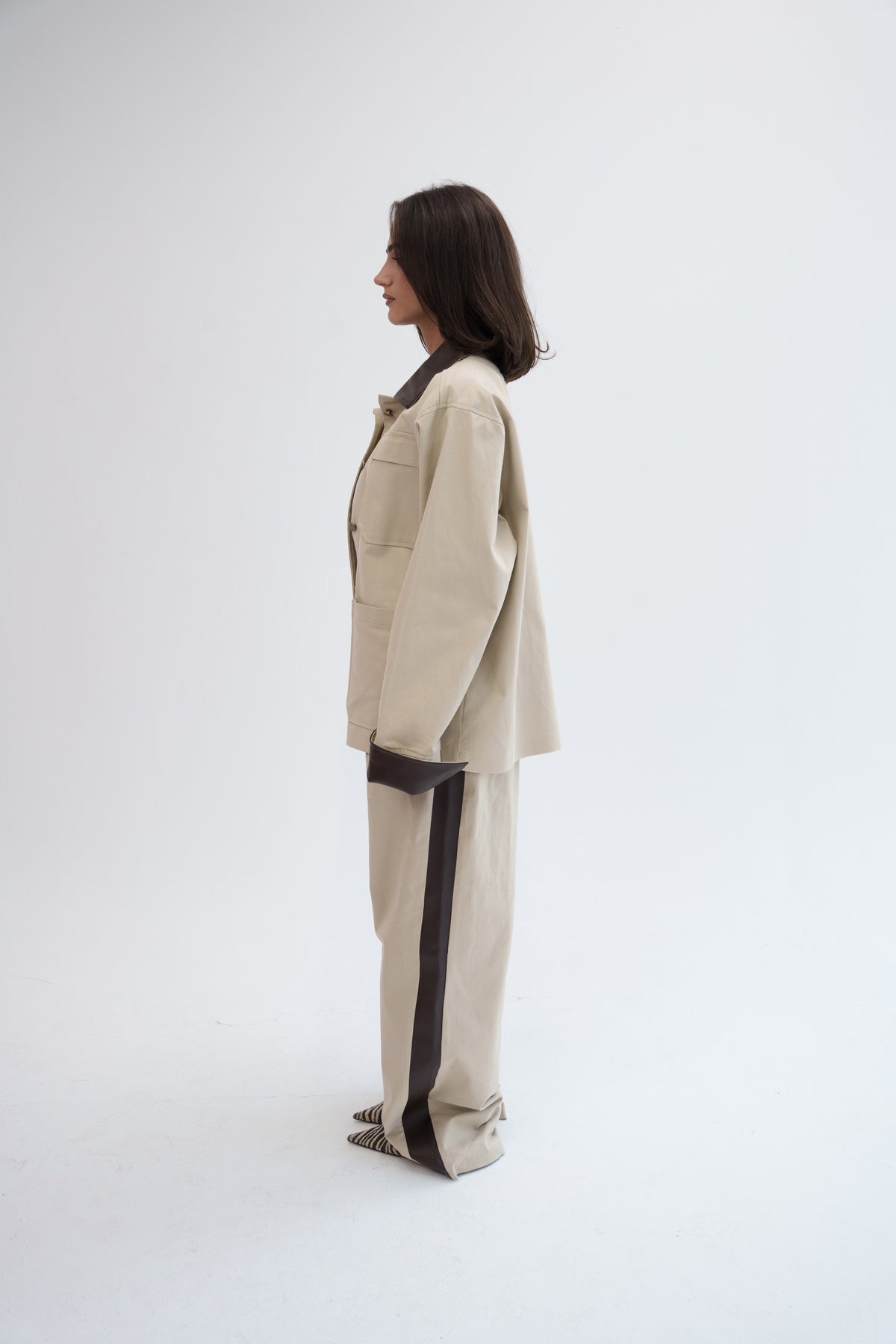 The Contrast Jacket - Beige