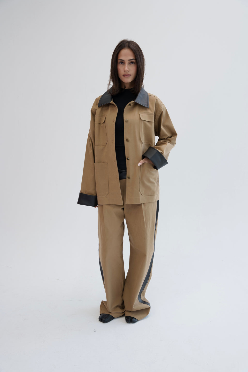 The Contrast Jacket - Camel