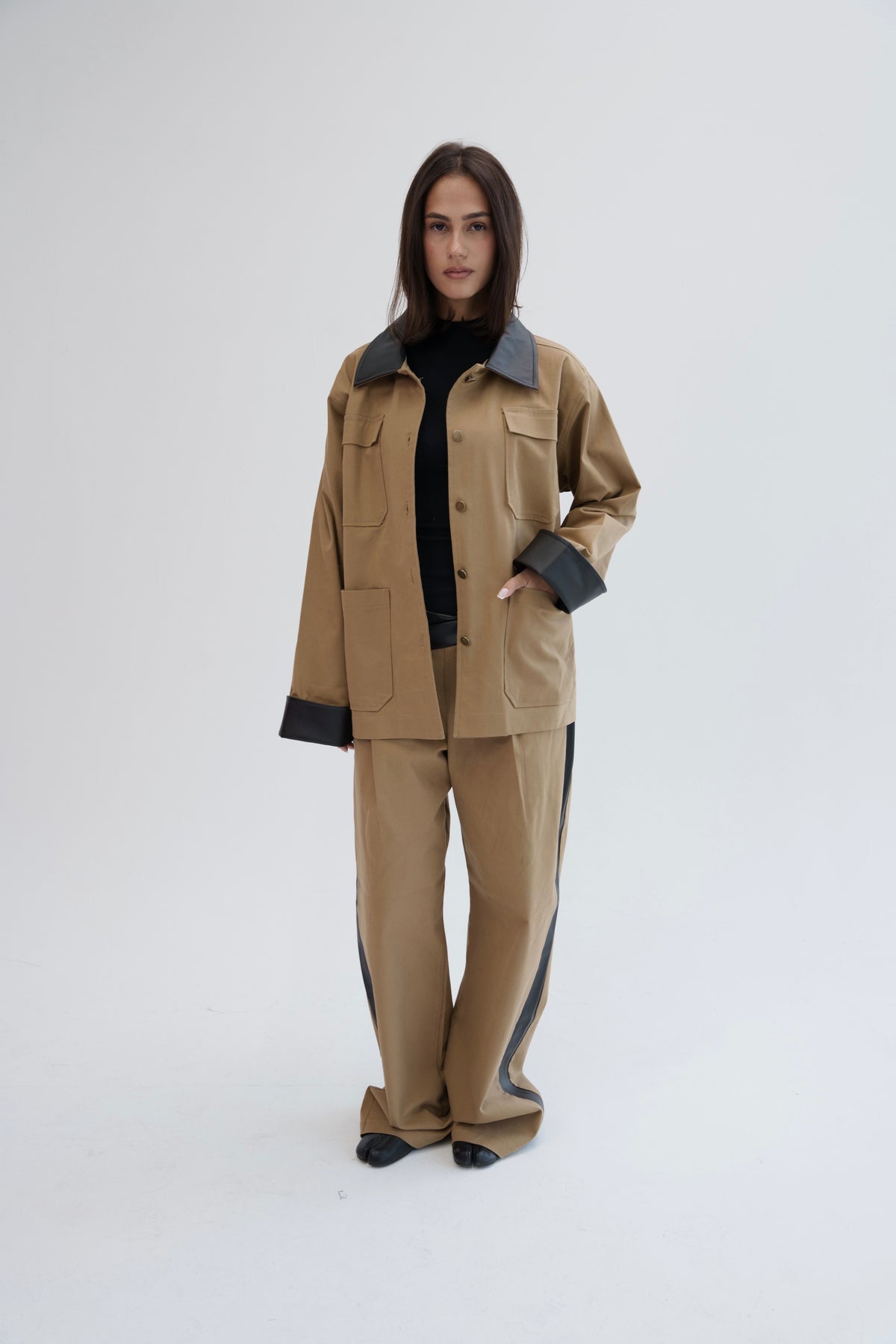 The Contrast Jacket - Camel