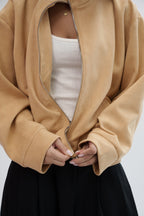 The Mode Bomber Jacket - Butter Yellow