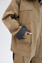 The Contrast Jacket - Camel