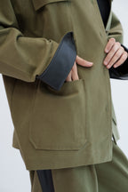 The Contrast Jacket - Army