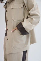 The Contrast Jacket - Beige
