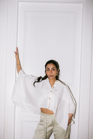 Cape Shirt - White