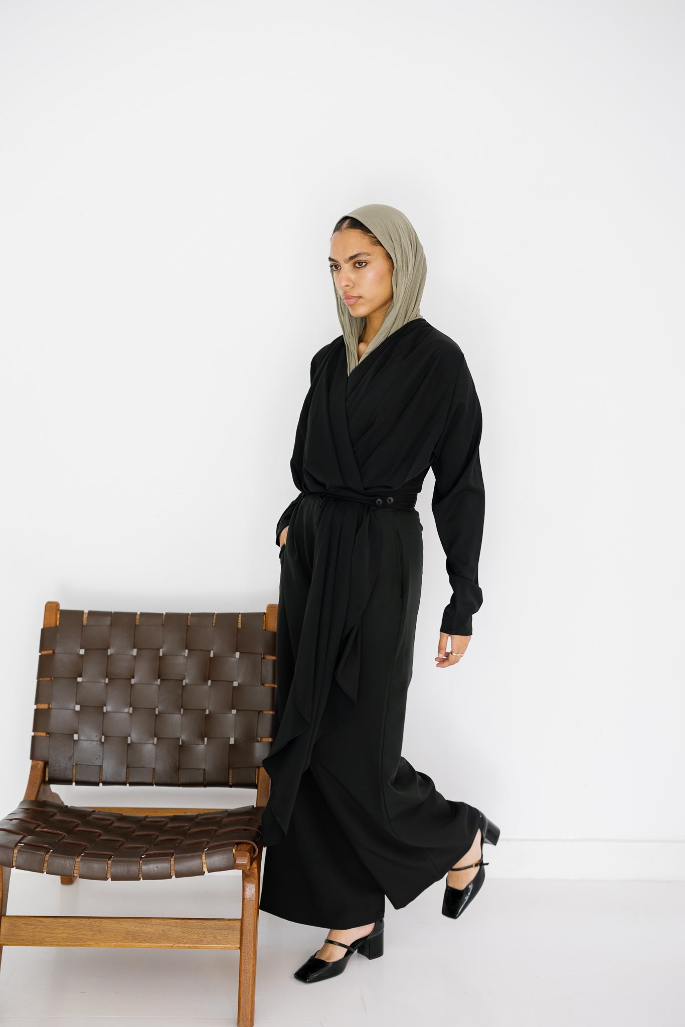 The Flow & Fold Blouse - Black