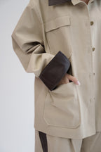 The Contrast Jacket - Beige