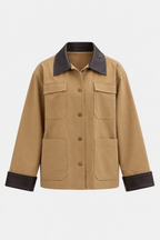 The Contrast Jacket - Camel