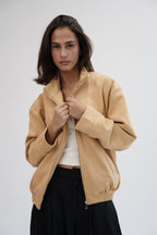 The Mode Bomber Jacket - Butter Yellow