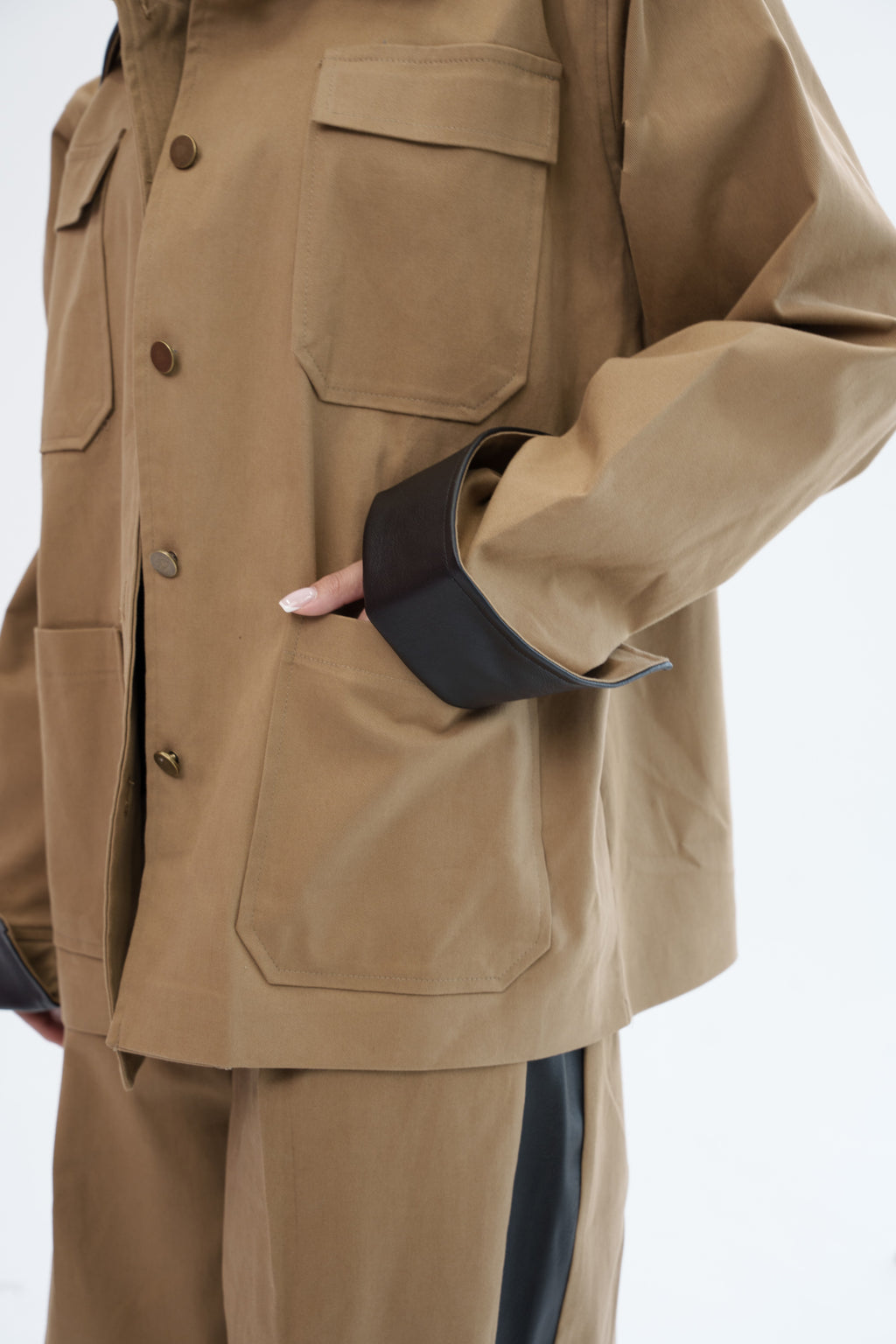 The Contrast Jacket - Camel
