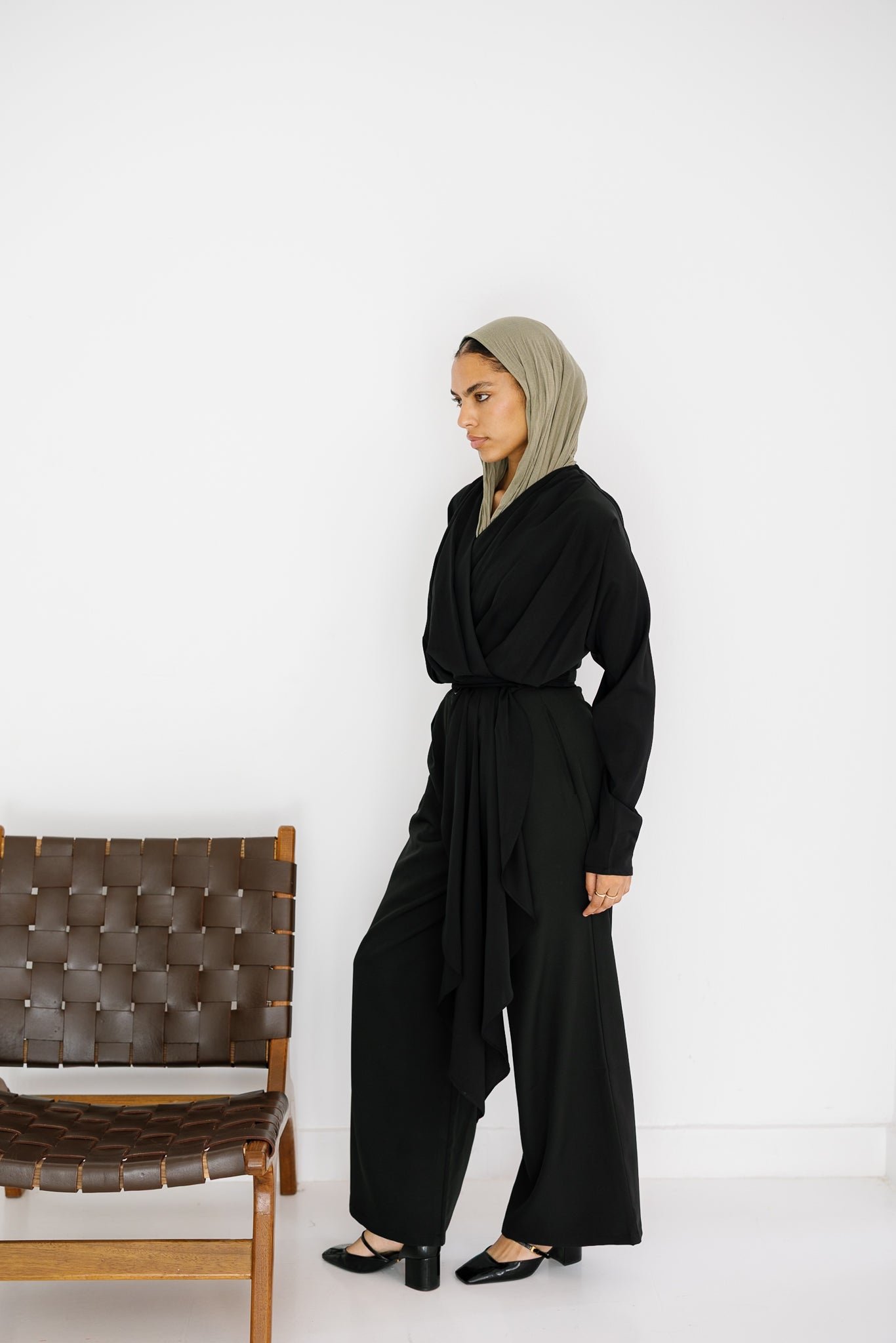 The Flow & Fold Blouse - Black